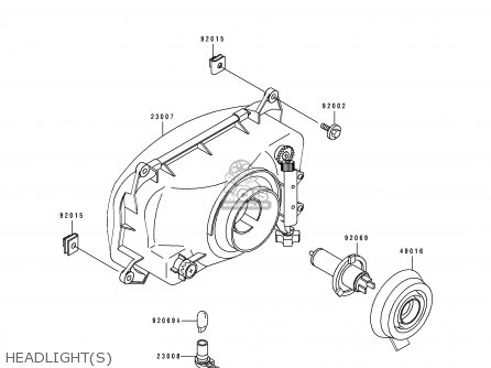 HEADLIGHT(S) - EX500F1 GPZ500S 1994 AUSTRIA