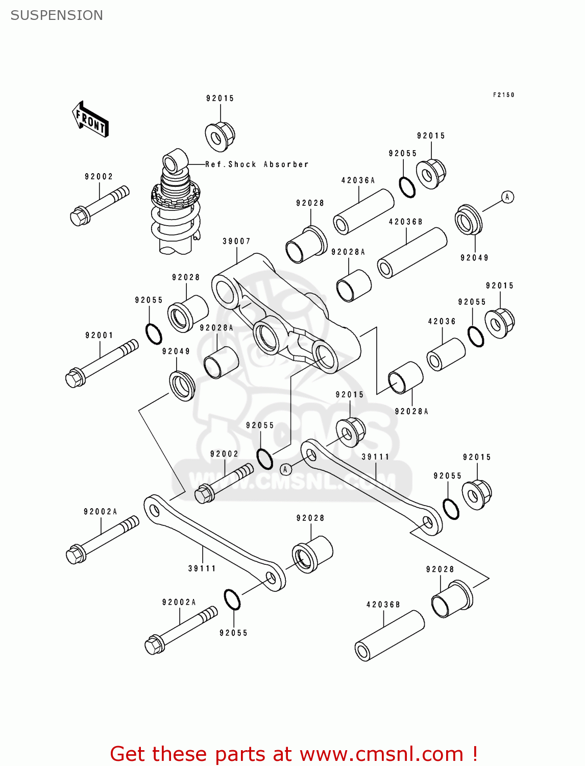 SUSPENSION EX500F2 GPZ500S 1995 AUSTRIA