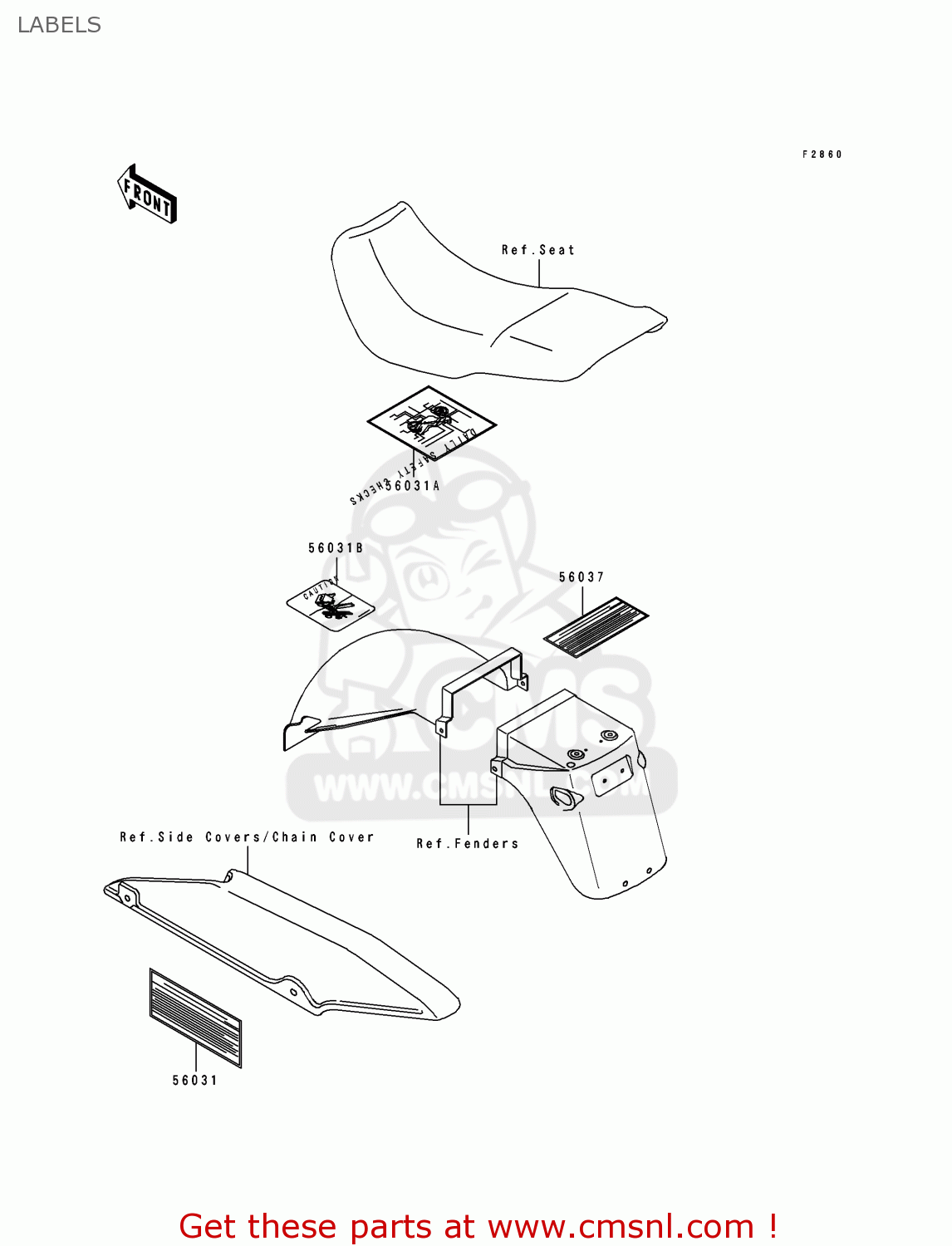 LABELS EX500F2 GPZ500S 1995 AUSTRIA