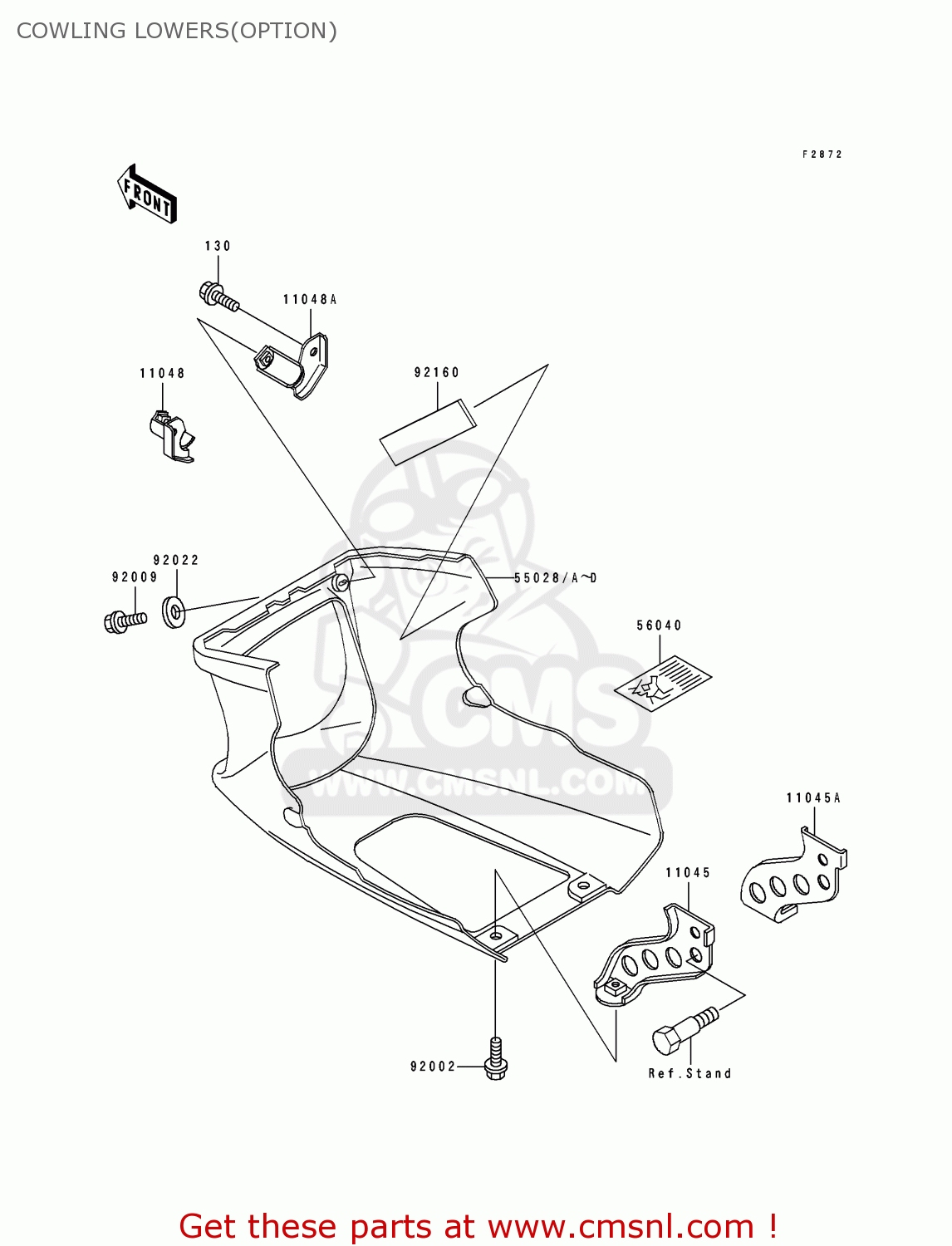 COWLING LOWERS(OPTION) EX500F2 GPZ500S 1995 AUSTRIA