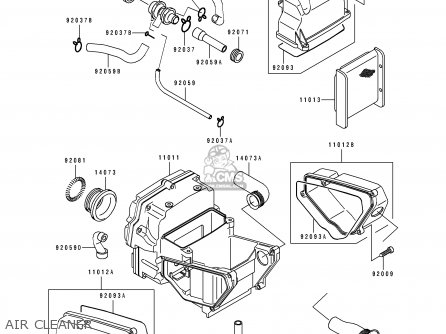 AIR CLEANER - EX500F2 GPZ500S 1995 AUSTRIA