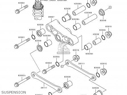 SUSPENSION - EX500F2 GPZ500S 1995 AUSTRIA