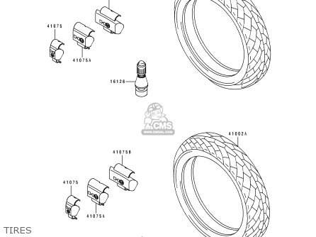 TIRES - EX500F2 GPZ500S 1995 AUSTRIA