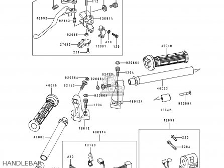 HANDLEBAR - EX500F2 GPZ500S 1995 AUSTRIA
