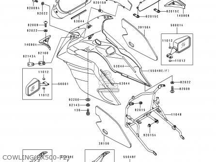 COWLING(EX500-F2) - EX500F2 GPZ500S 1995 AUSTRIA
