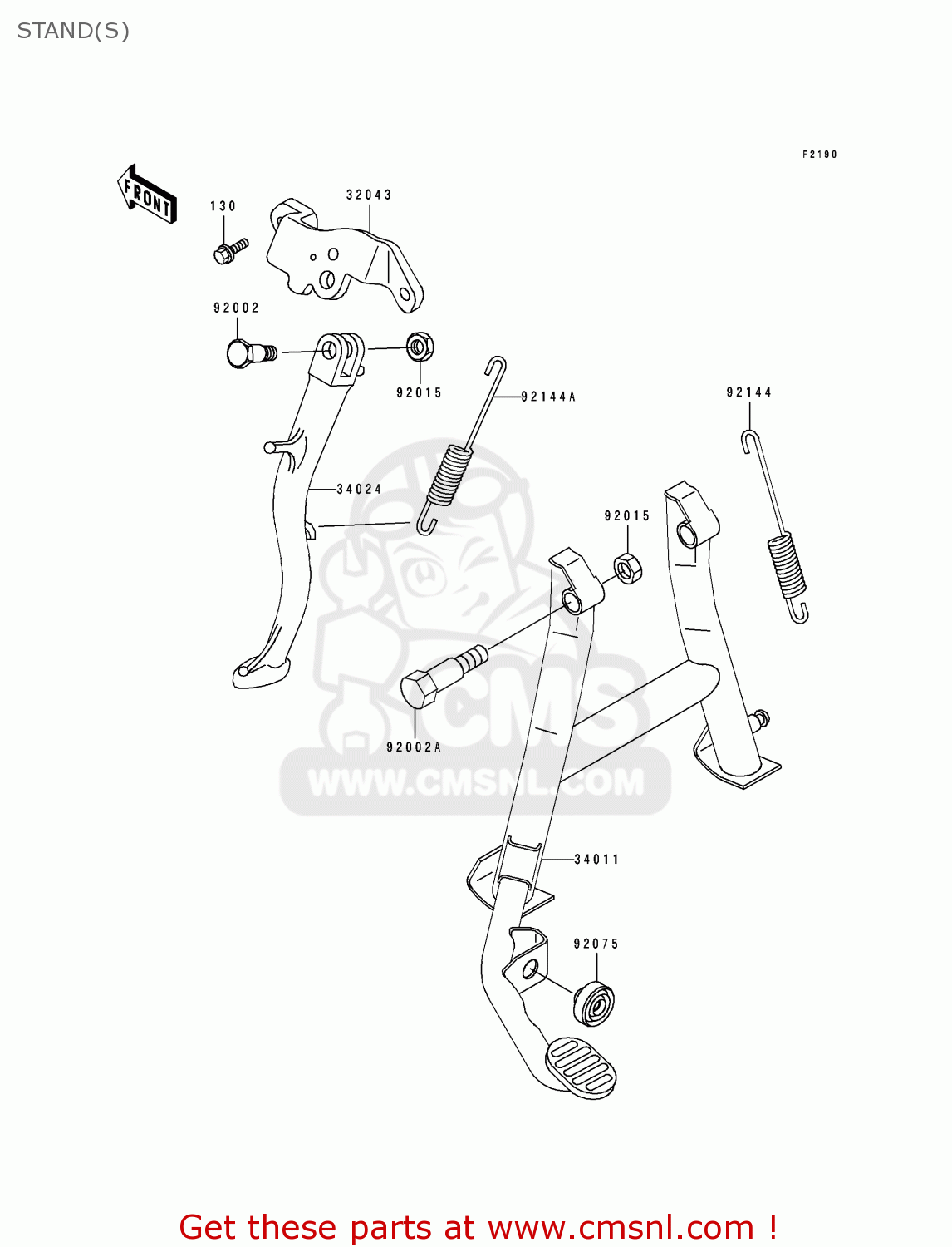 STAND(S) EX500F3 GPZ500S 1996 AUSTRIA