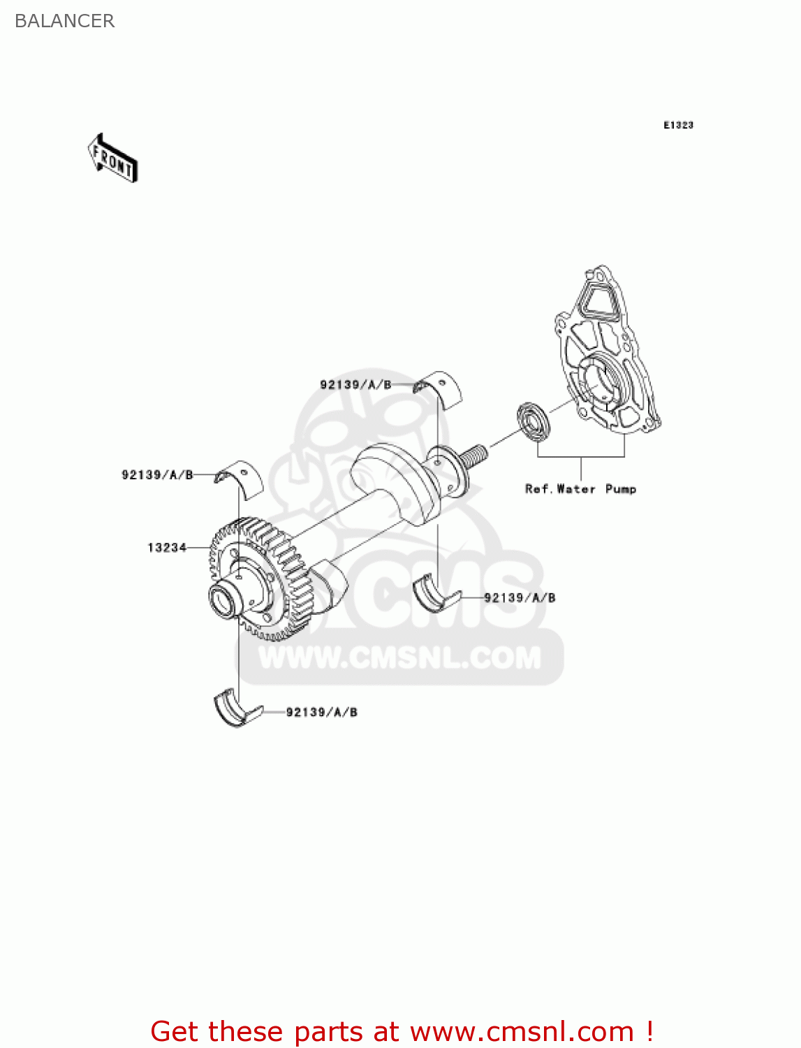 BALANCER EX650A6F NINJA 650R 2006 USA CALIFORNIA CANADA