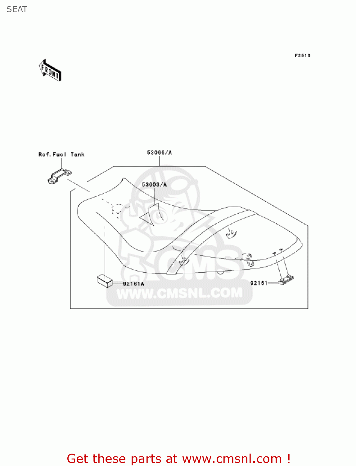 SEAT EX650A6F NINJA 650R 2006 USA CALIFORNIA CANADA
