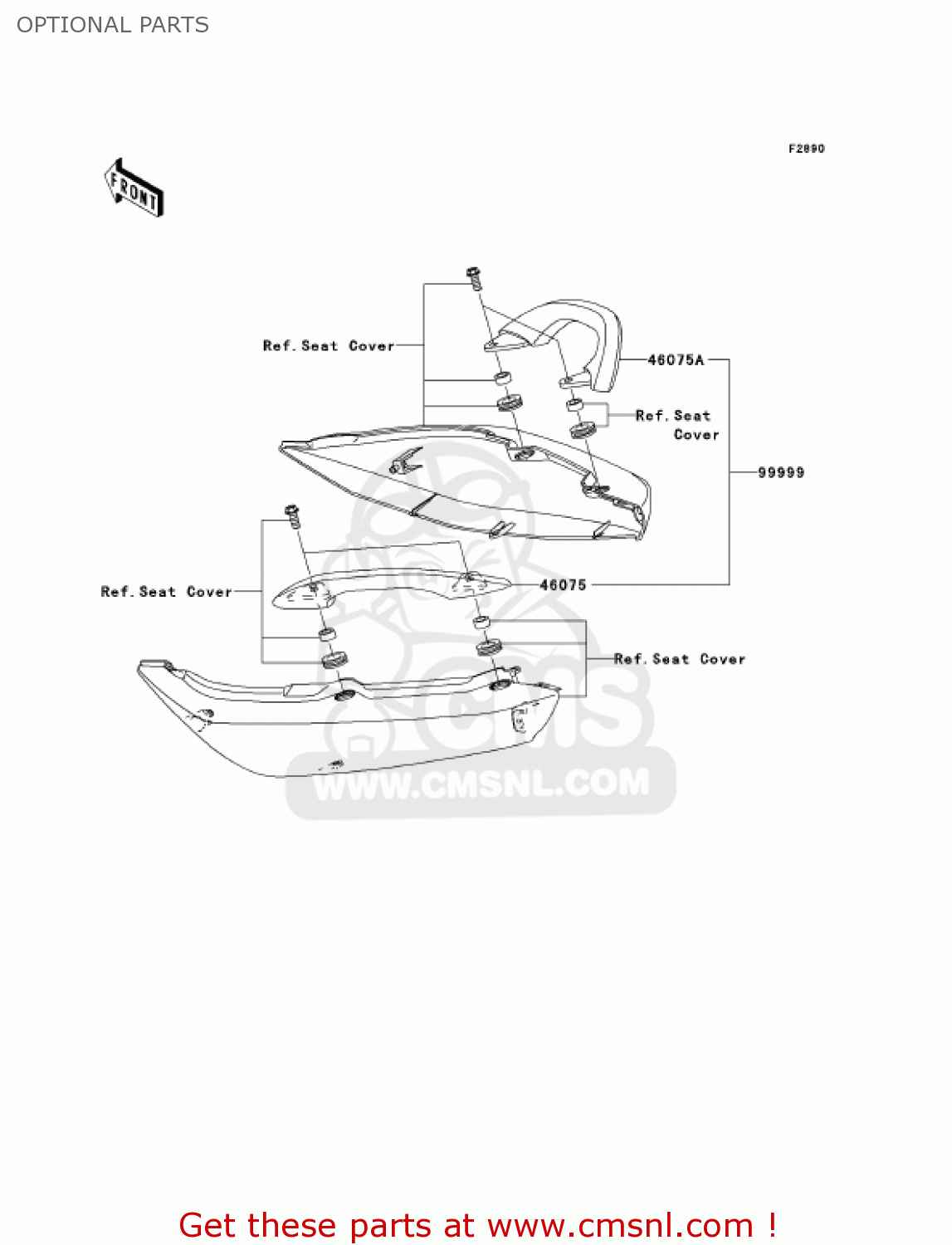 OPTIONAL PARTS EX650A6F NINJA 650R 2006 USA CALIFORNIA CANADA