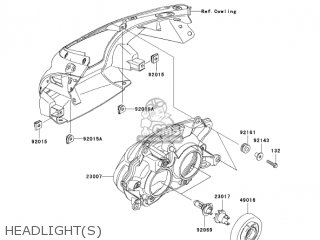 HEADLIGHT(S) - EX650A6F NINJA 650R 2006 USA CALIFORNIA CANADA