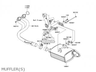 MUFFLER(S) - EX650A6F NINJA 650R 2006 USA CALIFORNIA CANADA
