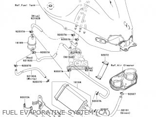 FUEL EVAPORATIVE SYSTEM (CA) - EX650A6F NINJA 650R 2006 USA CALIFORNIA CANADA