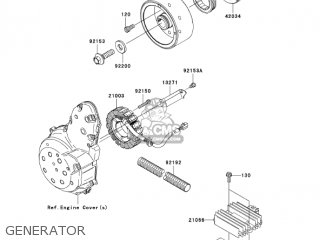 GENERATOR - EX650A6F NINJA 650R 2006 USA CALIFORNIA CANADA