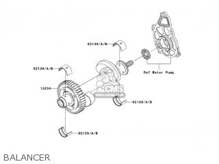 BALANCER - EX650A6F NINJA 650R 2006 USA CALIFORNIA CANADA