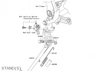 STAND(S) - EX650A6F NINJA 650R 2006 USA CALIFORNIA CANADA