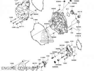 ENGINE COVER(S) - EX650A6F NINJA 650R 2006 USA CALIFORNIA CANADA