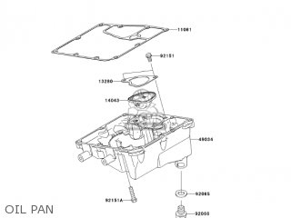 OIL PAN - EX650A6F NINJA 650R 2006 USA CALIFORNIA CANADA