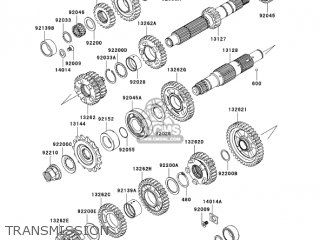 TRANSMISSION - EX650A6F NINJA 650R 2006 USA CALIFORNIA CANADA