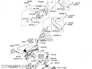 COWLING (UPPER) - EX650A6F NINJA 650R 2006 USA CALIFORNIA CANADA