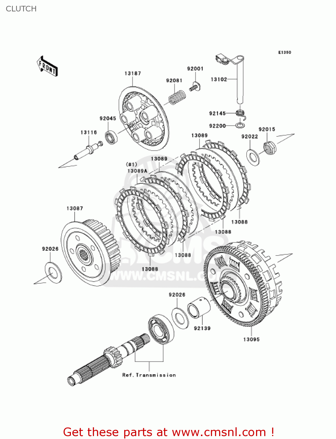 CLUTCH EX650A7F NINJA 650R 750 USA CALIFORNIA CANADA
