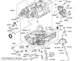 CRANKCASE - EX650A7F NINJA 650R 750 USA CALIFORNIA CANADA