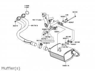 Kawasaki EX650A8F NINJA 650R 2008 USA parts lists and schematics