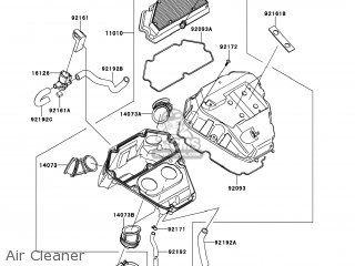 Kawasaki EX650EEF NINJA 650 2014 USA parts lists and schematics