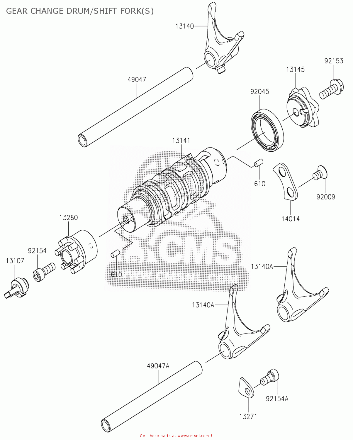 Kawasaki EX650MLFA NINJA 2020 GEAR CHANGE DRUM/SHIFT FORK(S) buy