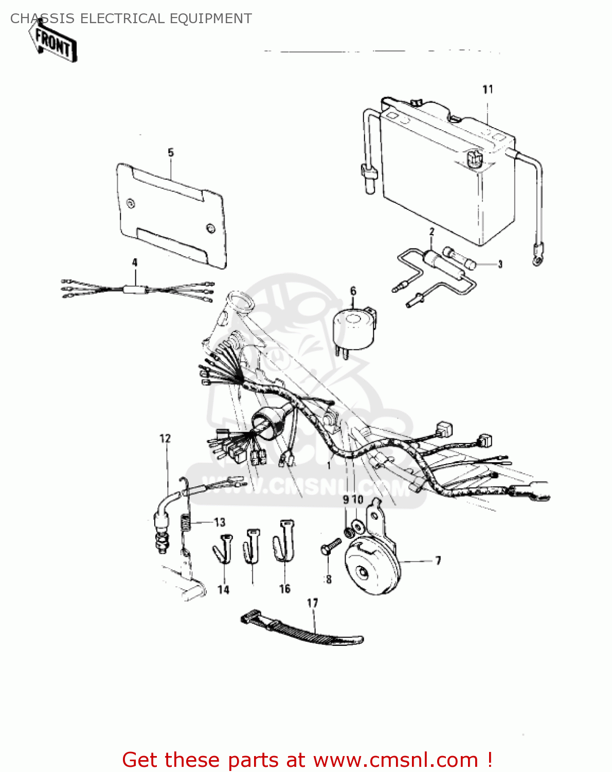 CHASSIS ELECTRICAL EQUIPMENT F11 1973 USA