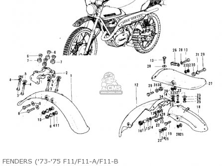 FENDERS ('73-'75 F11/F11-A/F11-B - F11A 1974 USA