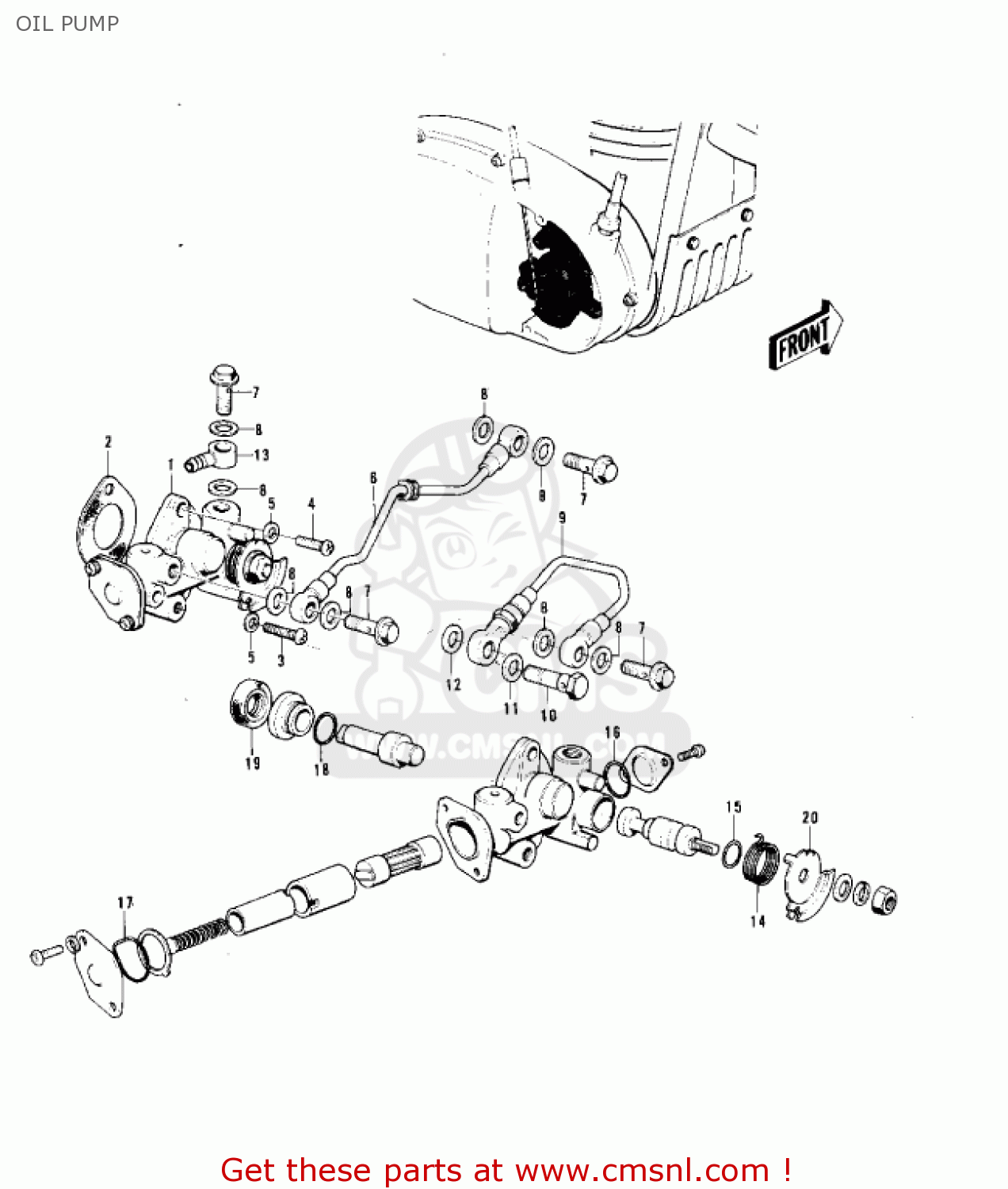 OIL PUMP F11B 1975 USA