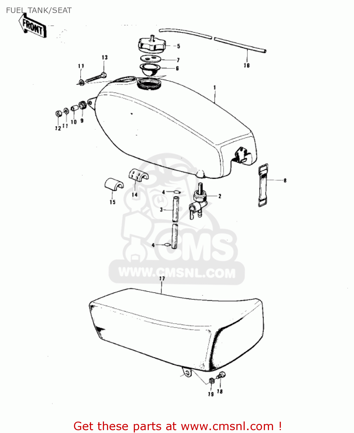 FUEL TANK/SEAT F11B 1975 USA