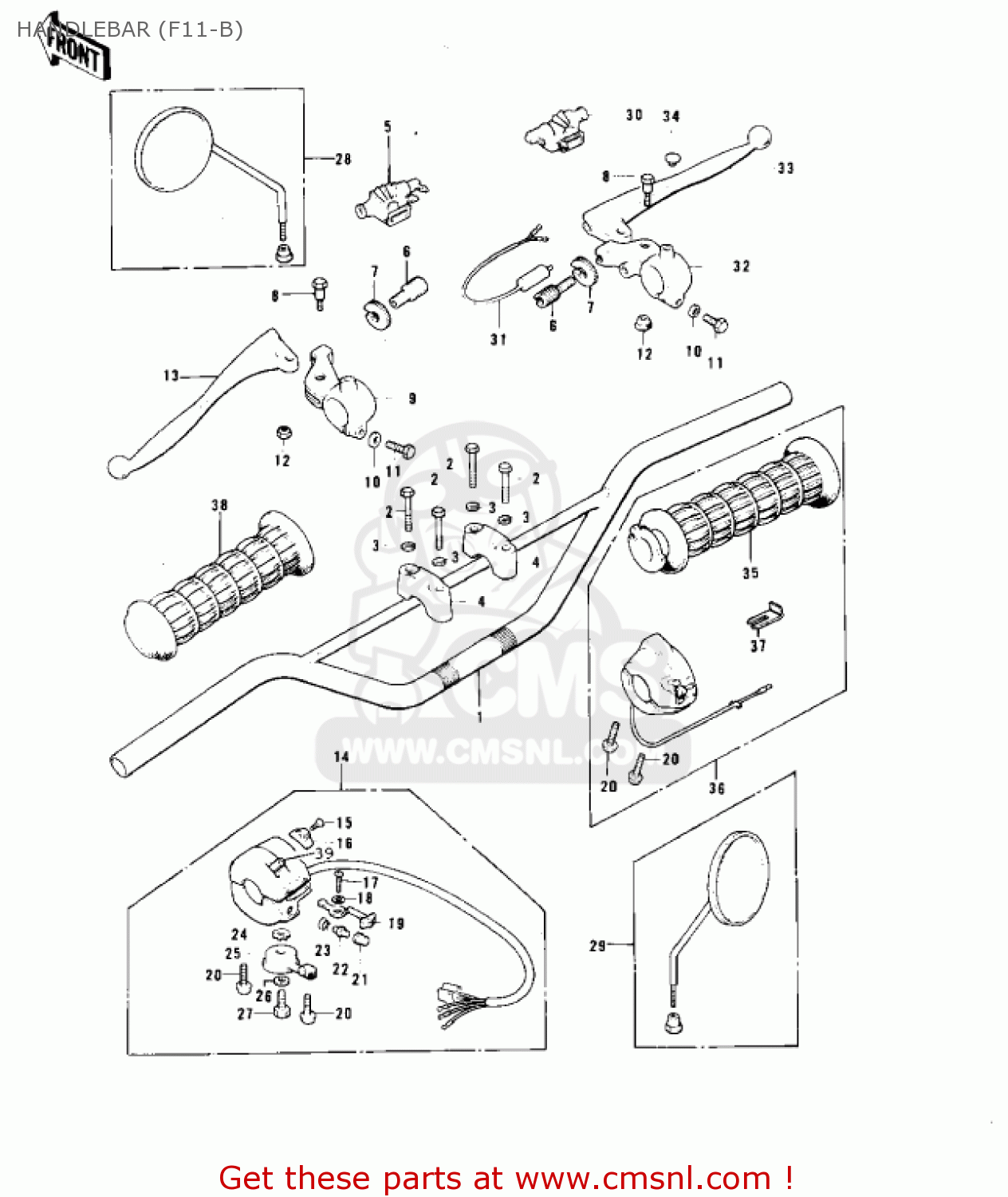 HANDLEBAR (F11-B) F11B 1975 USA