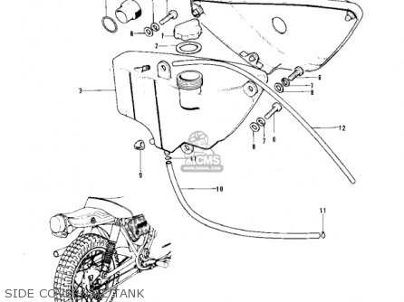 SIDE COVER/OIL TANK - F11B 1975 USA
