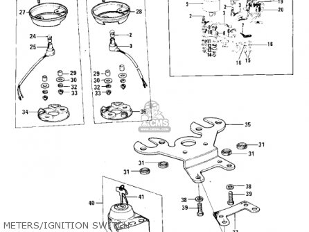 METERS/IGNITION SWITCH - F11B 1975 USA