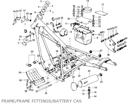 FRAME/FRAME FITTINGS/BATTERY CAS - F11B 1975 USA