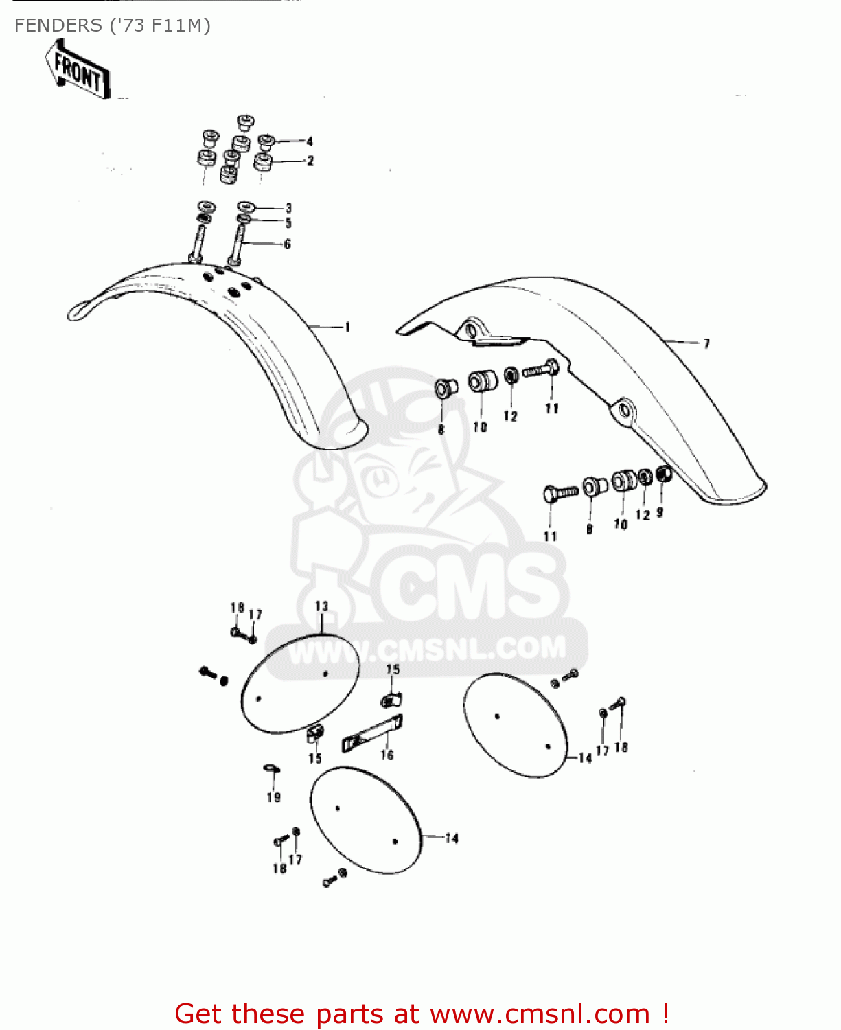 FENDERS ('73 F11M) F11M 1973 USA