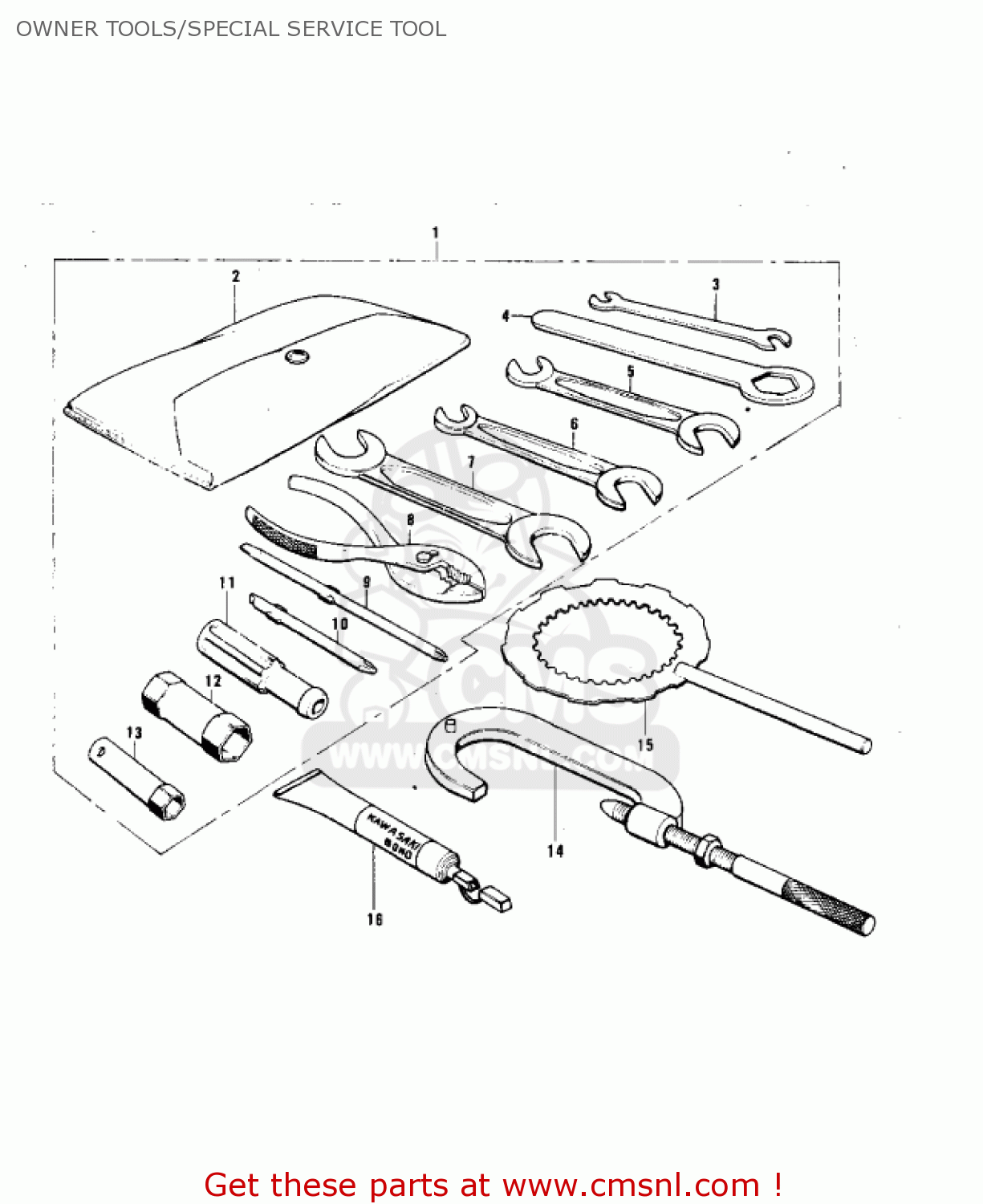 OWNER TOOLS/SPECIAL SERVICE TOOL F11M 1973 USA