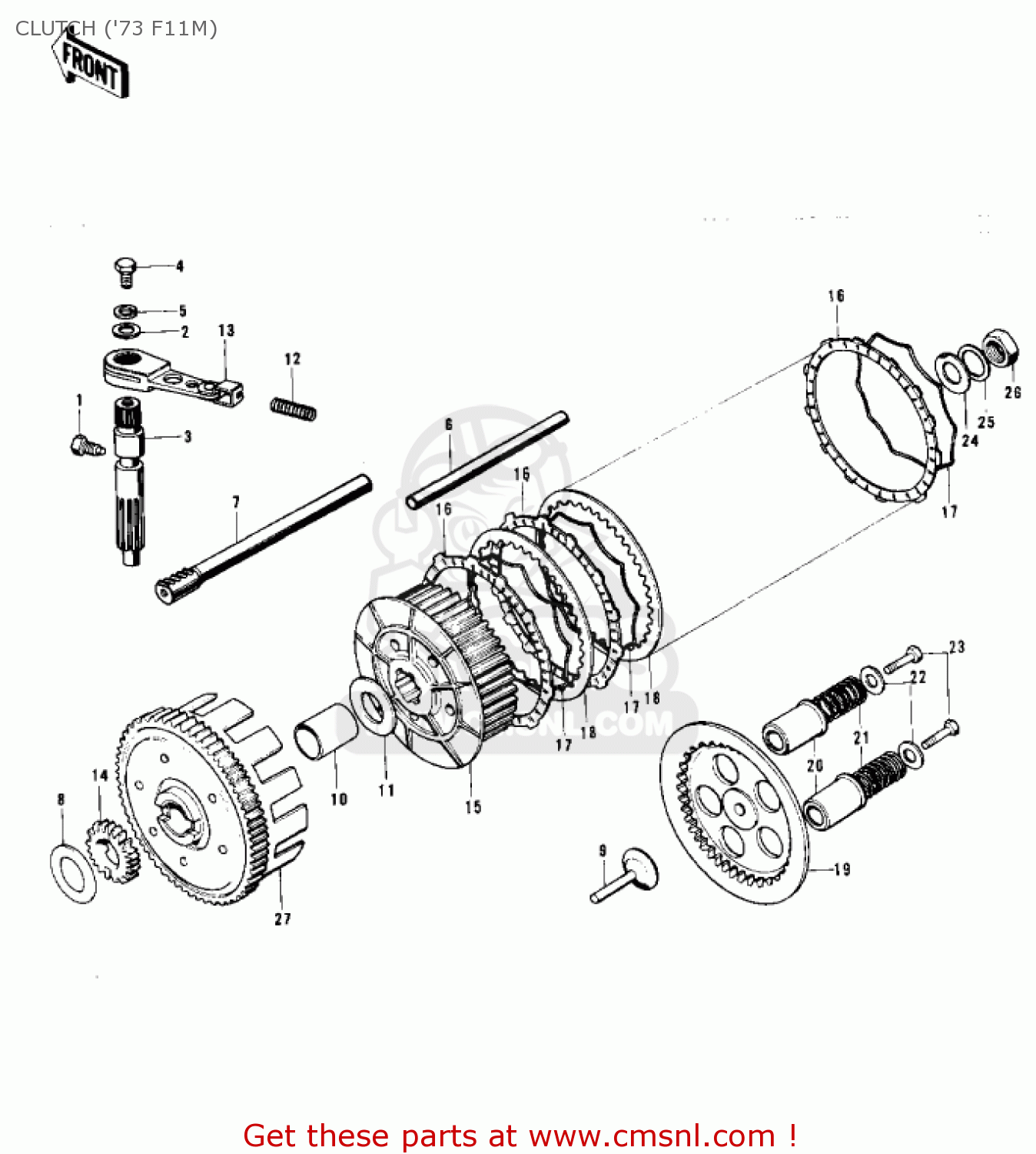 CLUTCH ('73 F11M) F11M 1973 USA