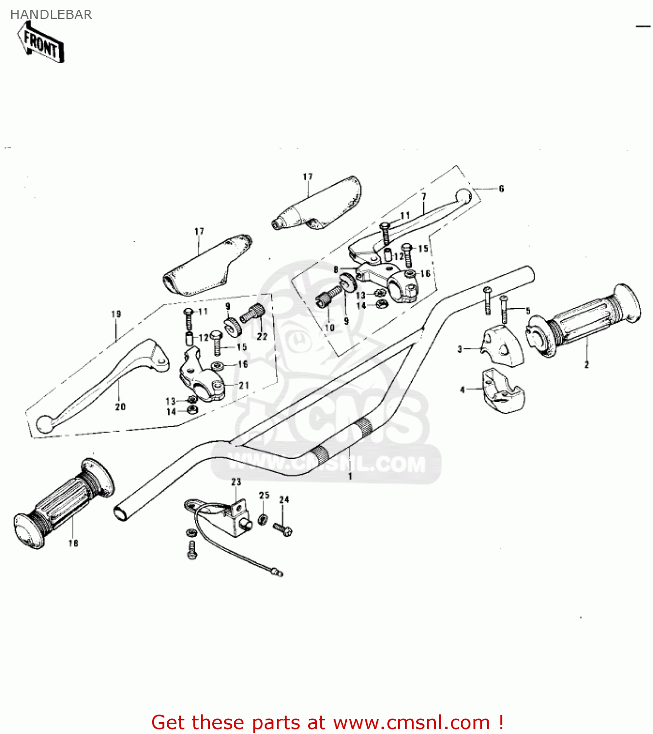HANDLEBAR F11M 1973 USA