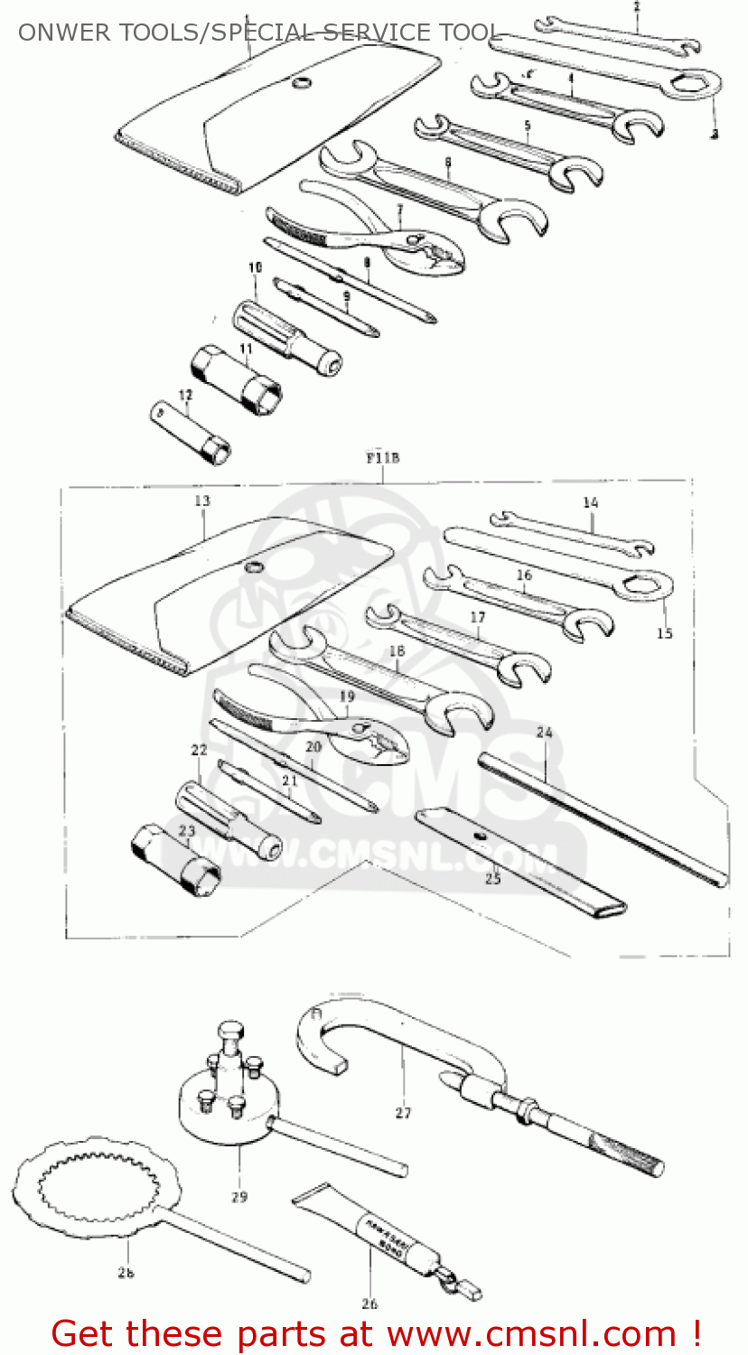 ONWER TOOLS/SPECIAL SERVICE TOOL F11M 1973 USA