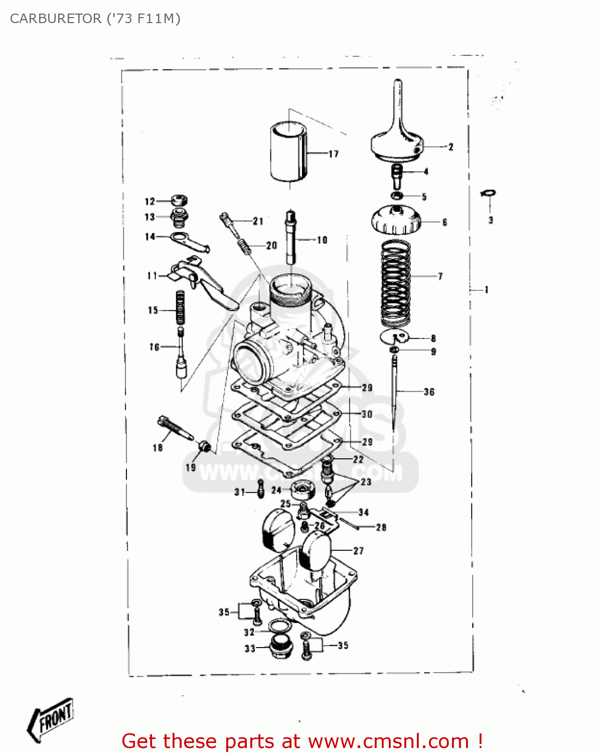 CARBURETOR ('73 F11M) F11M 1973 USA