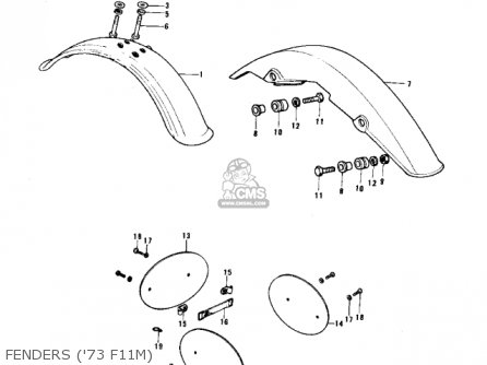 FENDERS ('73 F11M) - F11M 1973 USA