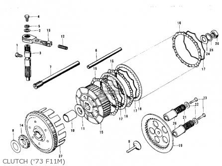 CLUTCH ('73 F11M) - F11M 1973 USA