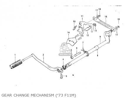 GEAR CHANGE MECHANISM ('73 F11M) - F11M 1973 USA