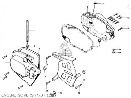 ENGINE COVERS ('73 F11M) - F11M 1973 USA