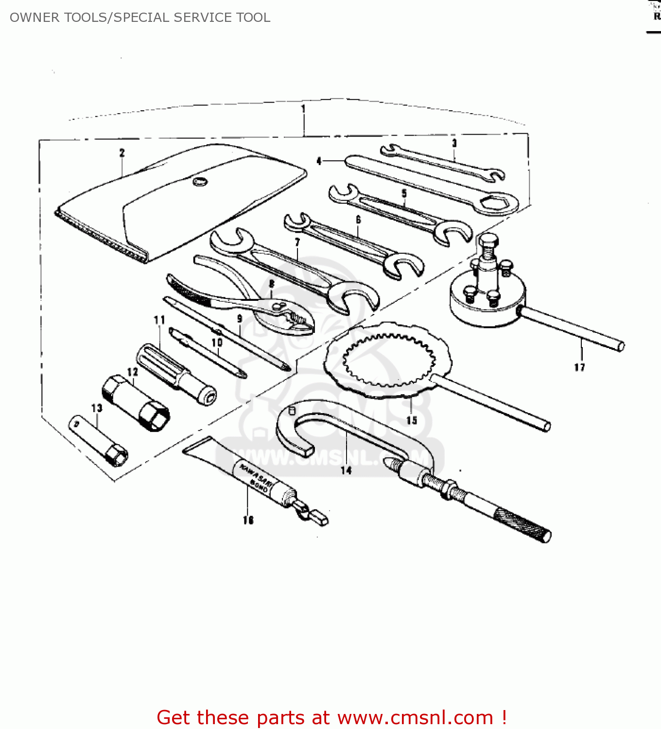 OWNER TOOLS/SPECIAL SERVICE TOOL F12MX 1973