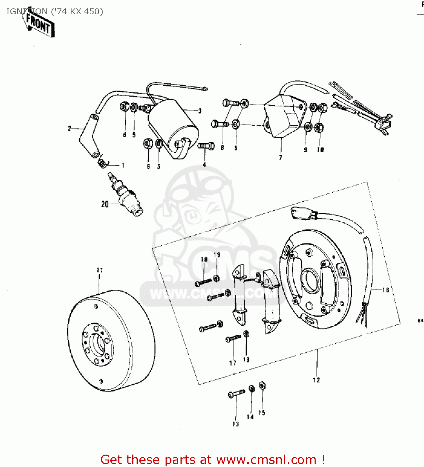 IGNITION ('74 KX 450) F12MX 1973