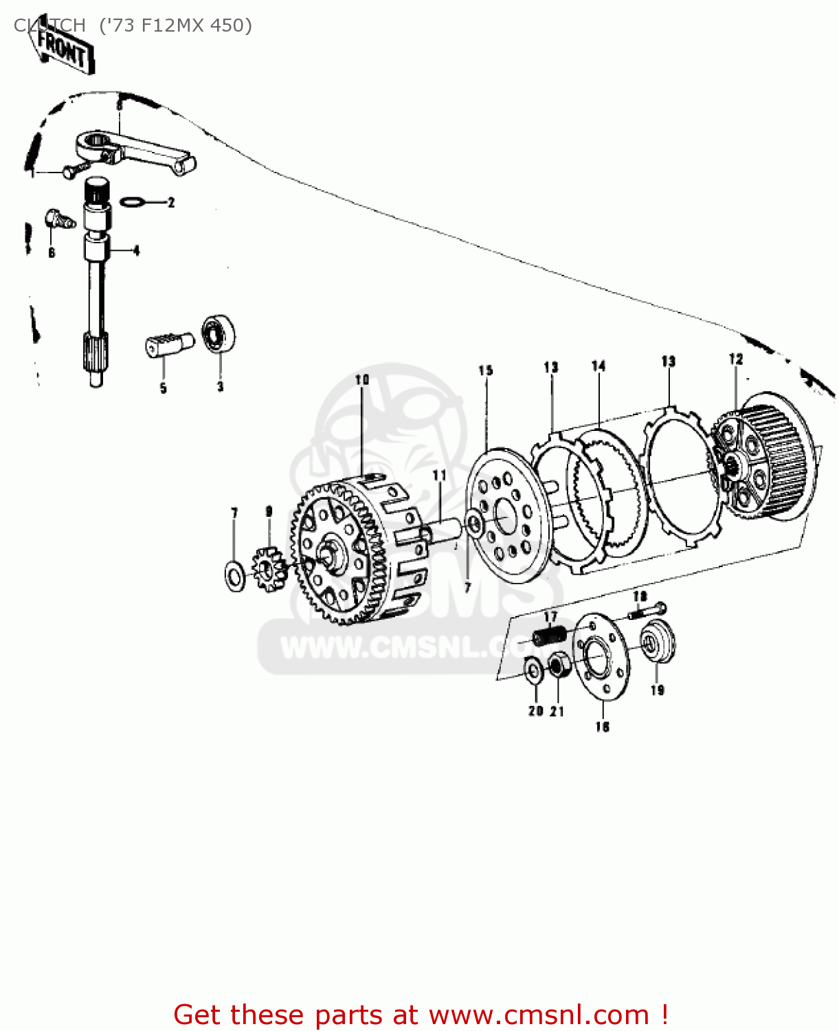 CLUTCH  ('73 F12MX 450) F12MX 1973