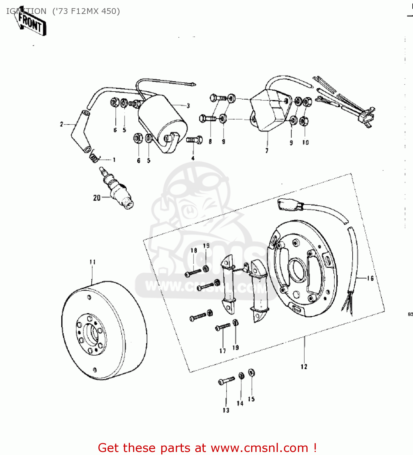 IGNITION  ('73 F12MX 450) F12MX 1973